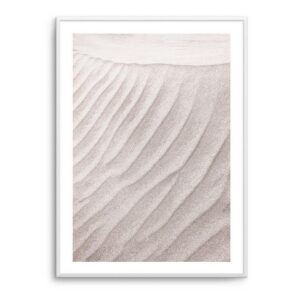 Abstract Sand Artwork White Frame