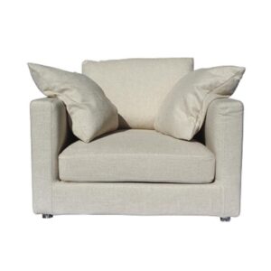 Elm Love Seat Lounge Monaco Grey Textured