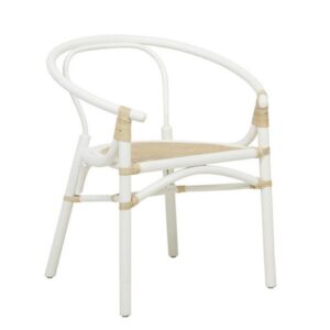 Avery Maja Arm Chair - White/Natural