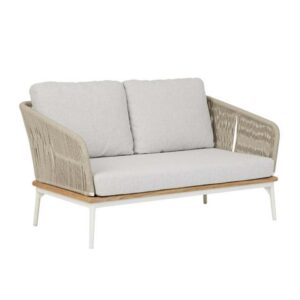 Villa Outdoor 2 Seater Sofa Oyster White