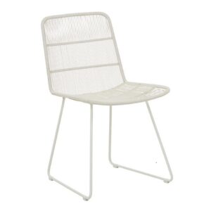 Granada Sleigh Outdoor Dining Chair Dove