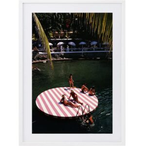 La Concha Beach Club Artwork White Frame