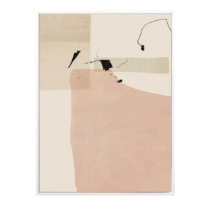 Nude Mood Artwork Canvas White Frame