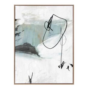 Defined I Artwork Canvas Oak Frame