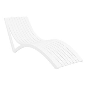 Eden Slim Outdoor Sun Lounge White
