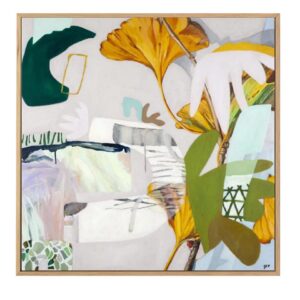 Ginko Sinko Artwork Canvas Oak Frame