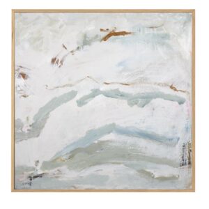 Sea Haze Artwork Canvas Oak Frame