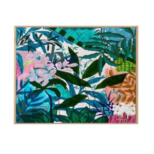 Ride With Me Artwork Canvas Oak Frame