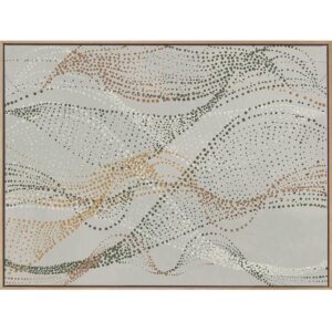 Fluid Artwork Canvas Oak Frame