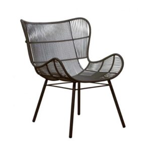 Mauritius Wing Occasional Small Accent Chair Licorice