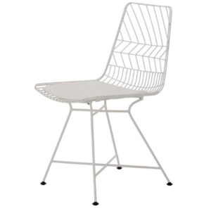 Veria Outdoor Dining Chair White