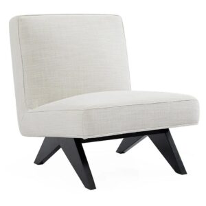 Martyn Slipper Accent Chair Off White Linen