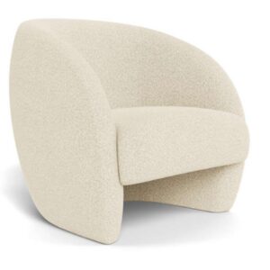Cobble Accent Chair Ivory Boucle
