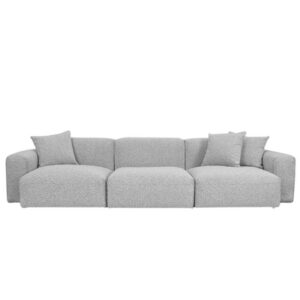 Evie 3 Seater Lounge - Ebony Boucle