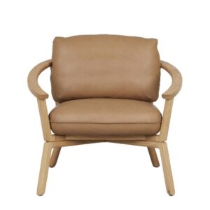 Sketch Sensu Accent Chair Oak Pecan Leather