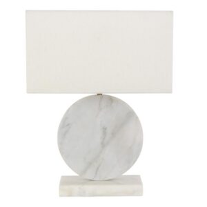 Amara Table Lamp Marble White