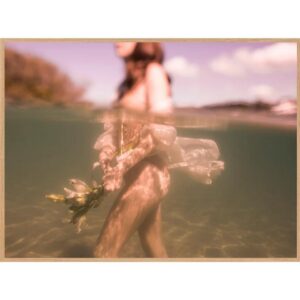 Language of Flowers I Artwork Canvas Oak Frame