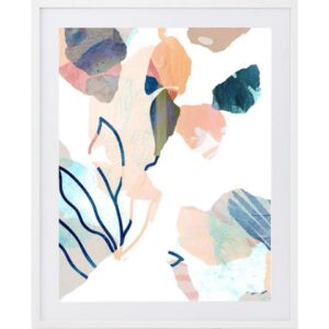 Vegetation Artwork White Frame