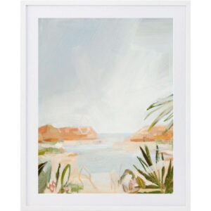 Westbound at Lake Powell Artwork White Frame