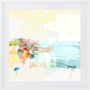 Bondi 1 Artwork White Frame