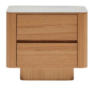 Clio Marble Bedside Natural Ash