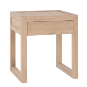 Strand Pedestal Bedside Table Natural