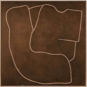 Maze of Boundaries Artwork Canvas Oak Frame