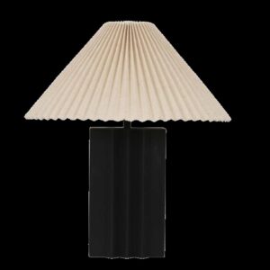 Fora Table Lamp Black & Linen