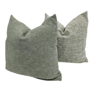 Pair Cushion Sage/Grey Linen