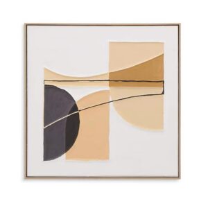 Softness From Afar Artwork - Medium Natural Frame