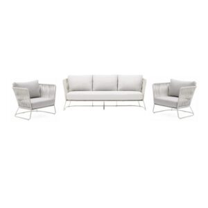 Sunday Vibes Outdoor Sofa Setting Light Grey