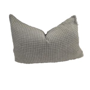 Lumbar Patterned Cushion Grey