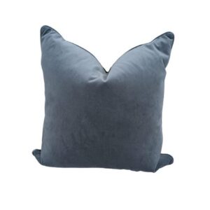 Euro Velvet Cushion Blue
