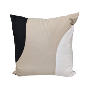 Outdoor Cushion Beige, White and black