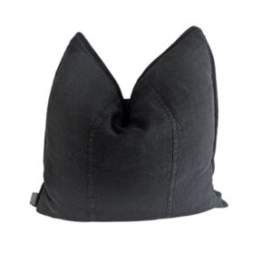 Cushion Black Luca linen
