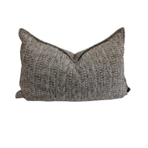 Lumbar Cushion Brown Patterned