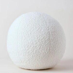 Cushion White Boucle Ball