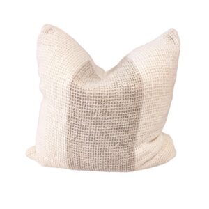 Netted weave Cushion Ivory and natural