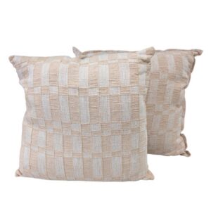 Pair Cushion Peach and Natural