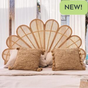 Gili Rattan Flower Single Bedhead