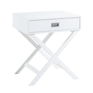 Braxton Bedside Table White