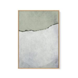 Olive Artwork Canvas Oak Frame