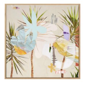 Day Tripping Artwork Canvas Oak Frame