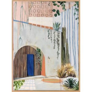 Mystery in the Making Artwork Canvas Oak Frame