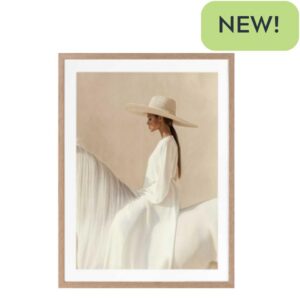 Texas Hold 'Em Artwork Oak Frame