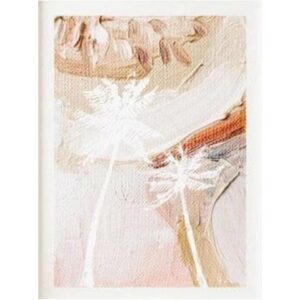 Palms Paint Strokes Artwork Oak Frame