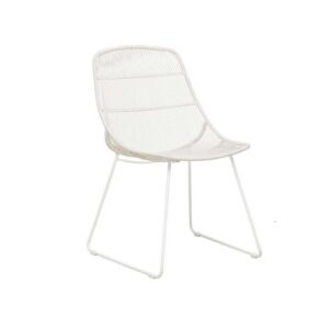 Granada Scoop Outdoor Dining Chair Chalk White