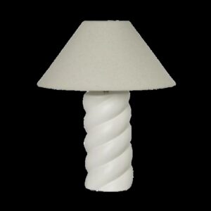 Ria Twist Table Lamp White