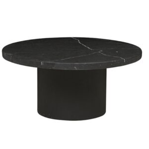 Elle Pillar Coffee Table - Blk/MattBlk
