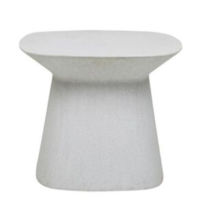 Livorno Curve Side Table - White